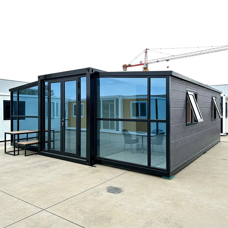 Prefabricated Folding Room House Ready to Move in 40Ft 20Ft Expandable House 5 Bedroom Prefab Light Steel Portable Home