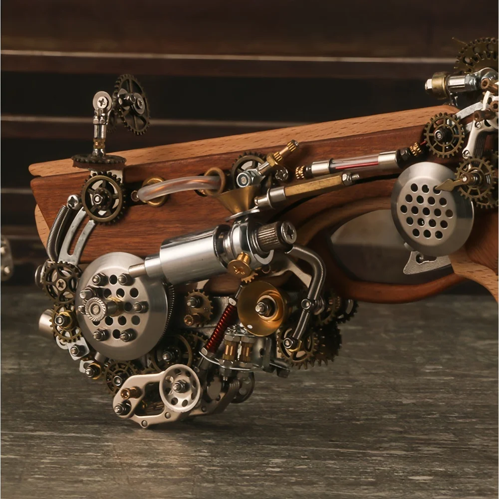 760PCS Archimede balestra a vapore puzzle 3D modello di assemblaggio in metallo giocattolo alla moda figurine puzzle creativo regalo di blocchi di costruzione