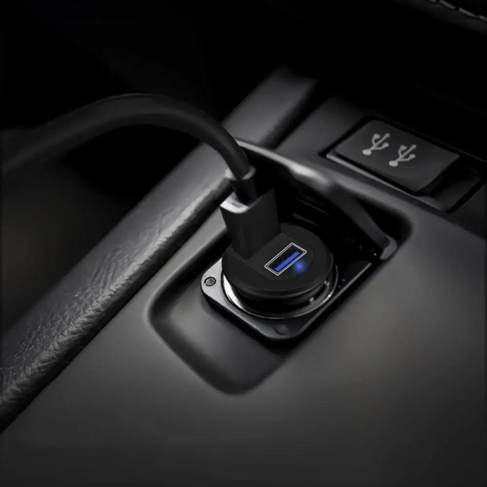 

Male to Female LED Indicator Waterproof Panel Car Flush Mount Cable USB 3.0 Dashboard For Truck Boat Motorcycle