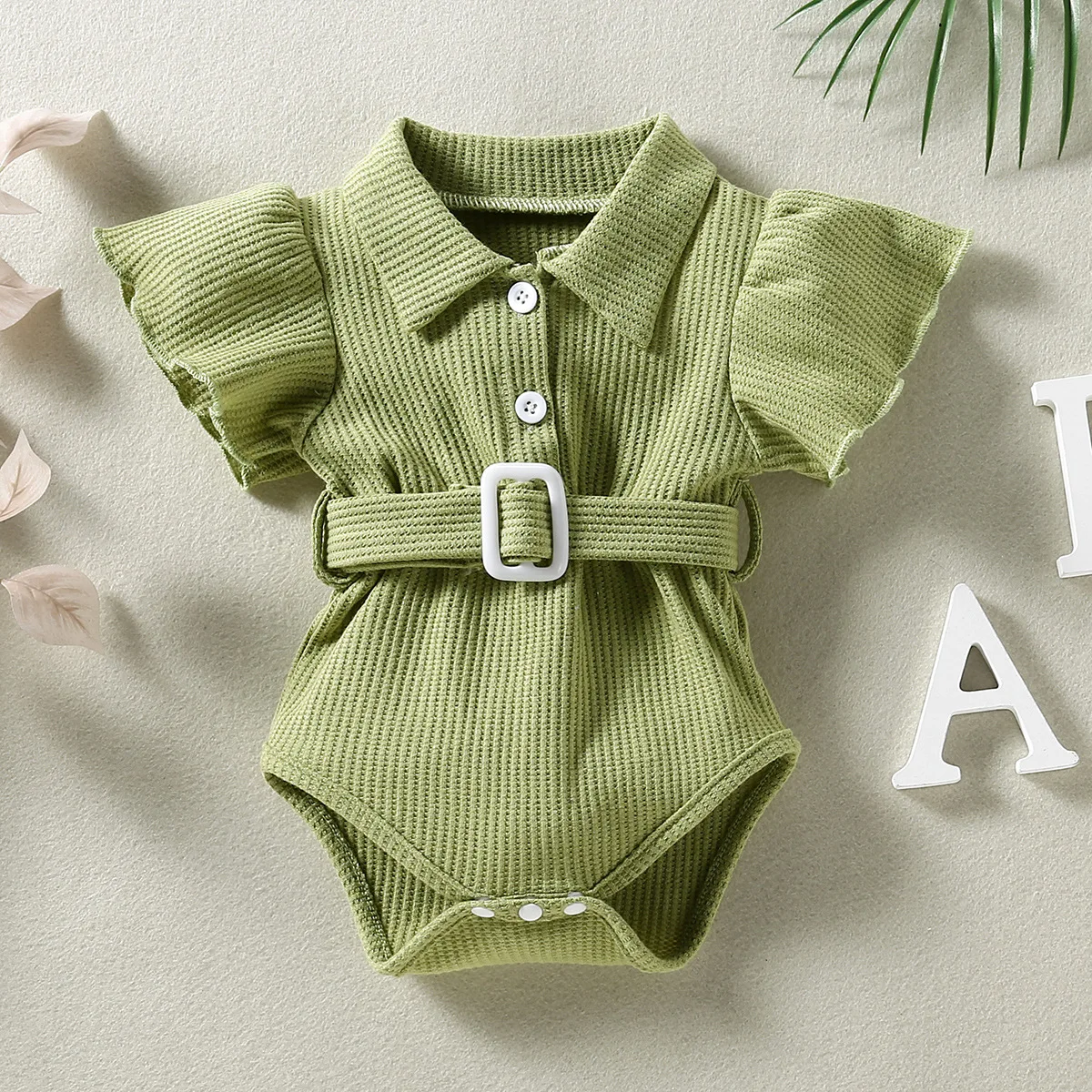 Zomer Babymeisje Outfits Koreaanse Schattige Katoenen Bodysuit Met Korte Mouwen Baby Rompertjes Baby Jumpsuit Pasgeboren Kleding 0 3 Maanden Bc1765