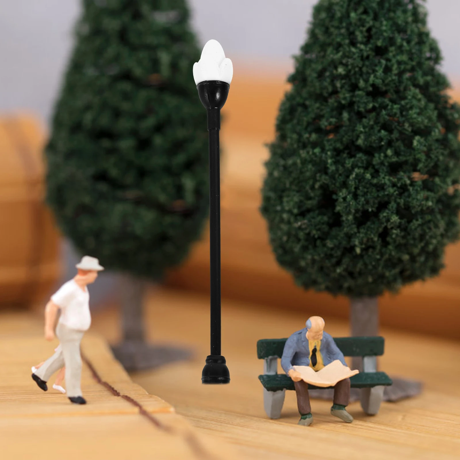 

12pcs Miniature Street Light 1:12 Scale Fake Street Light For Mini House Sand Table Decor Micro Landscape Lighting Prop