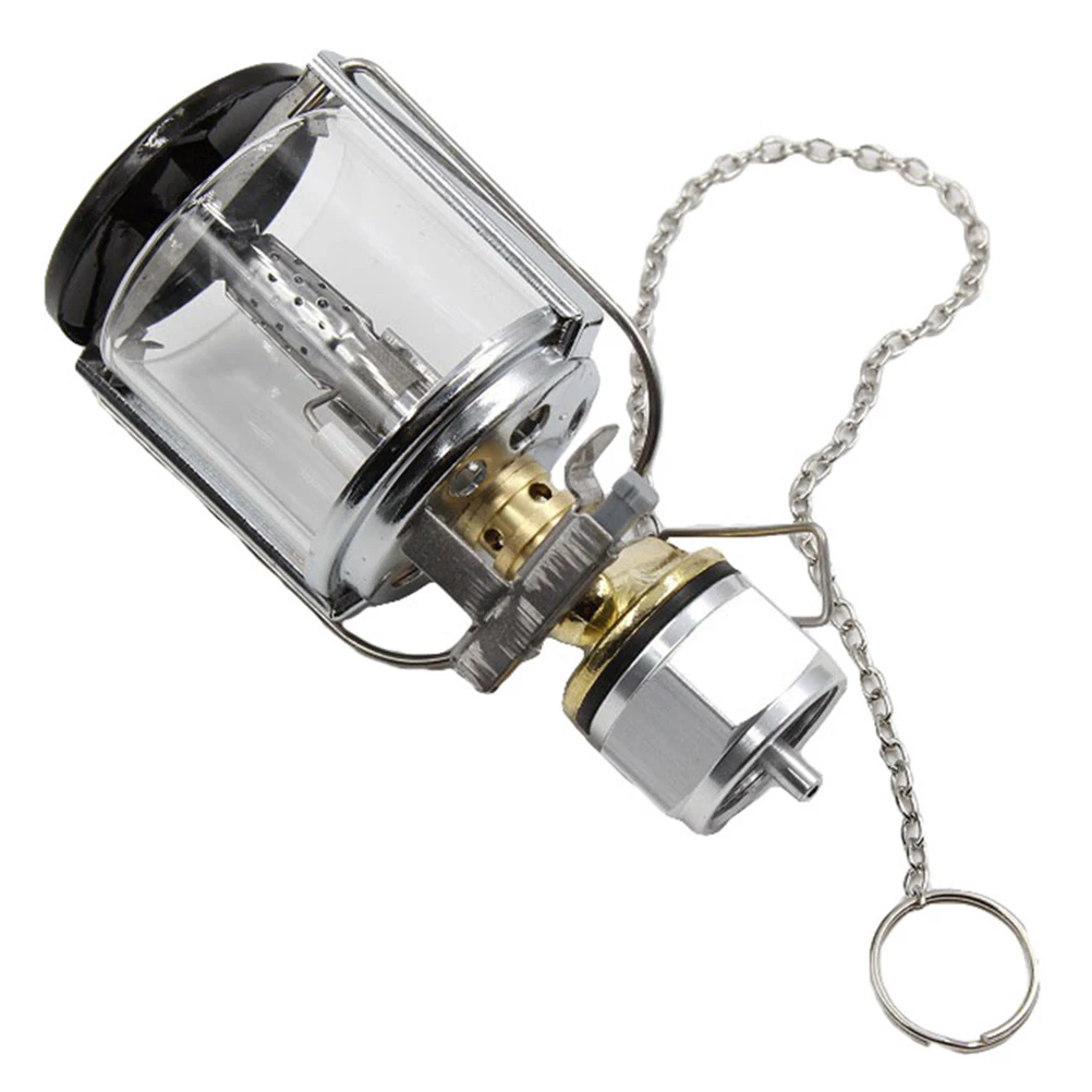 Linterna de Gas para exteriores, luz de Camping de propano, lámpara de butano portátil, herramienta de iluminación cálida, acero inoxidable, plástico, cobre, duradera