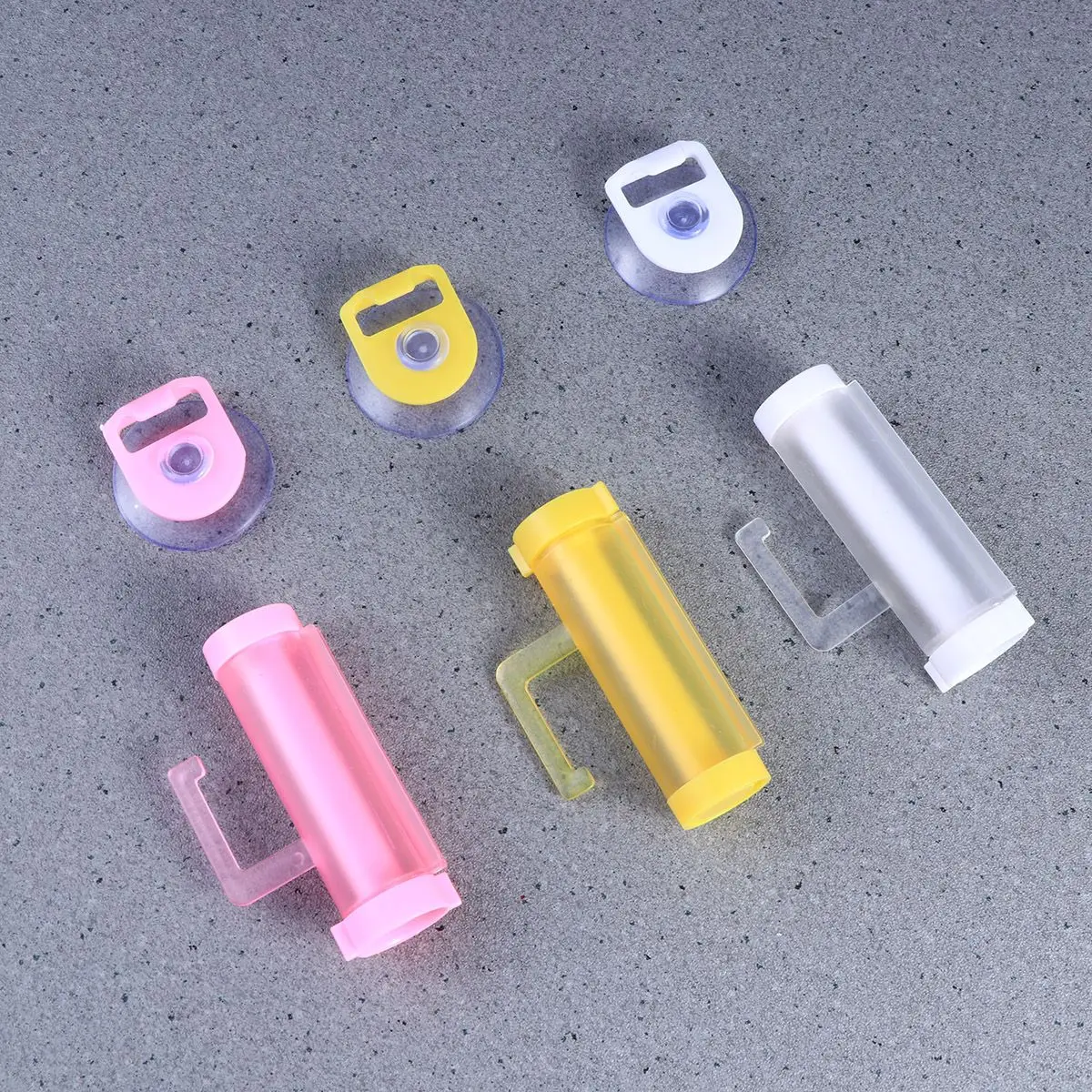 Rodillo exprimidor de pasta de dientes, dispensador reutilizable, soporte colgante de fuerte succión para tubos, loción, ungüento, pintura, ahorro de espacio
