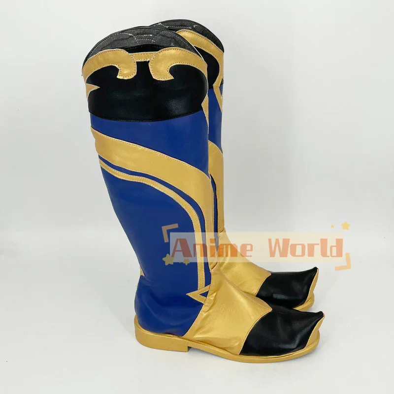 Genshin Impact Kaeya Sailwind Shadow nuevos zapatos de piel botas de Cosplay botas de Carnaval de Halloween hechas a medida