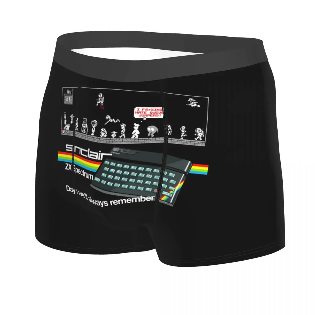 กางเกงบ็อกเซอร์ขาสั้น ZX SPECTRUM รุ่น JUMPERS Coasters กางเกงในชาย ระบายอากาศได้ดี สำหรับผู้ชาย ของขวัญสำหรับแฟนหนุ่ม