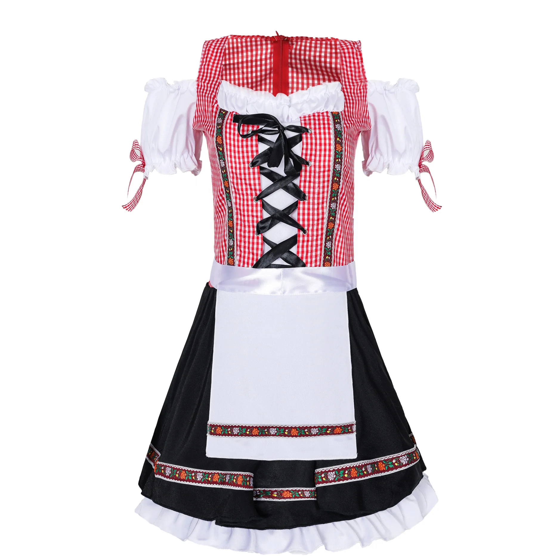 2024 una nuova moda XS-XL monaco COS vestito da donna Oktoberfest vestito da birra vestito da cameriera in stile nazionale vestito da spettacolo
