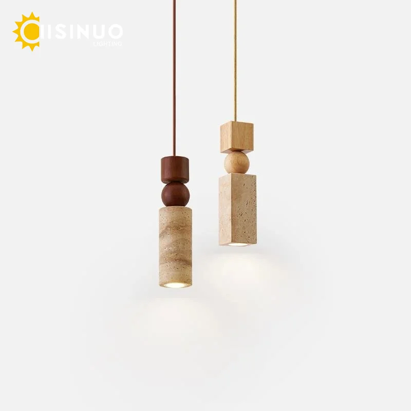 

Винтажный подвесной светильник из желтого травертина в стиле ваби-саби, маленький, для спальни, прикроватной зоны, гостиной, столовой, кухни, бара, декора