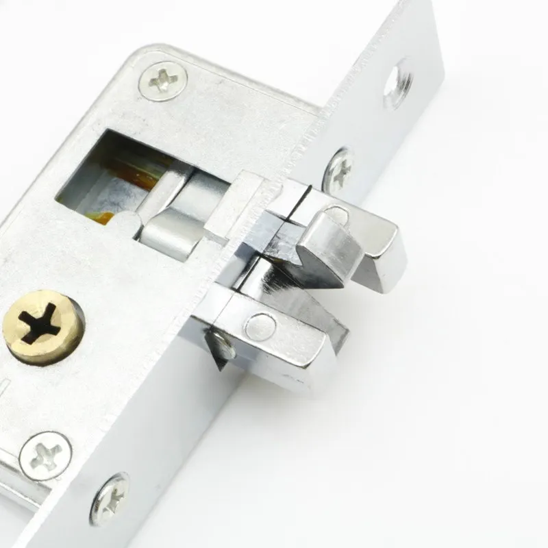 Durable Aluminum Alloy Sliding Door Hook Lock Cross-shaped Key Bolt Locks For Framed Glass Door