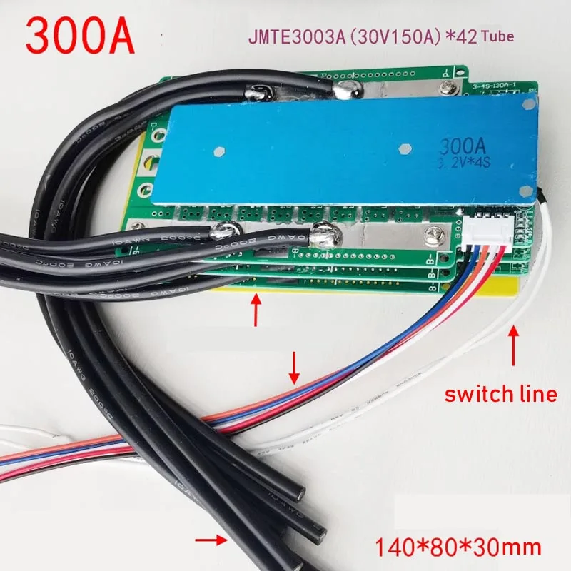 4S 12V 100A 130A 200A 300A 390A LifePo4 Lithium Protection Board 12.8V High Current Inverter BMS Motorcycle car start batteries