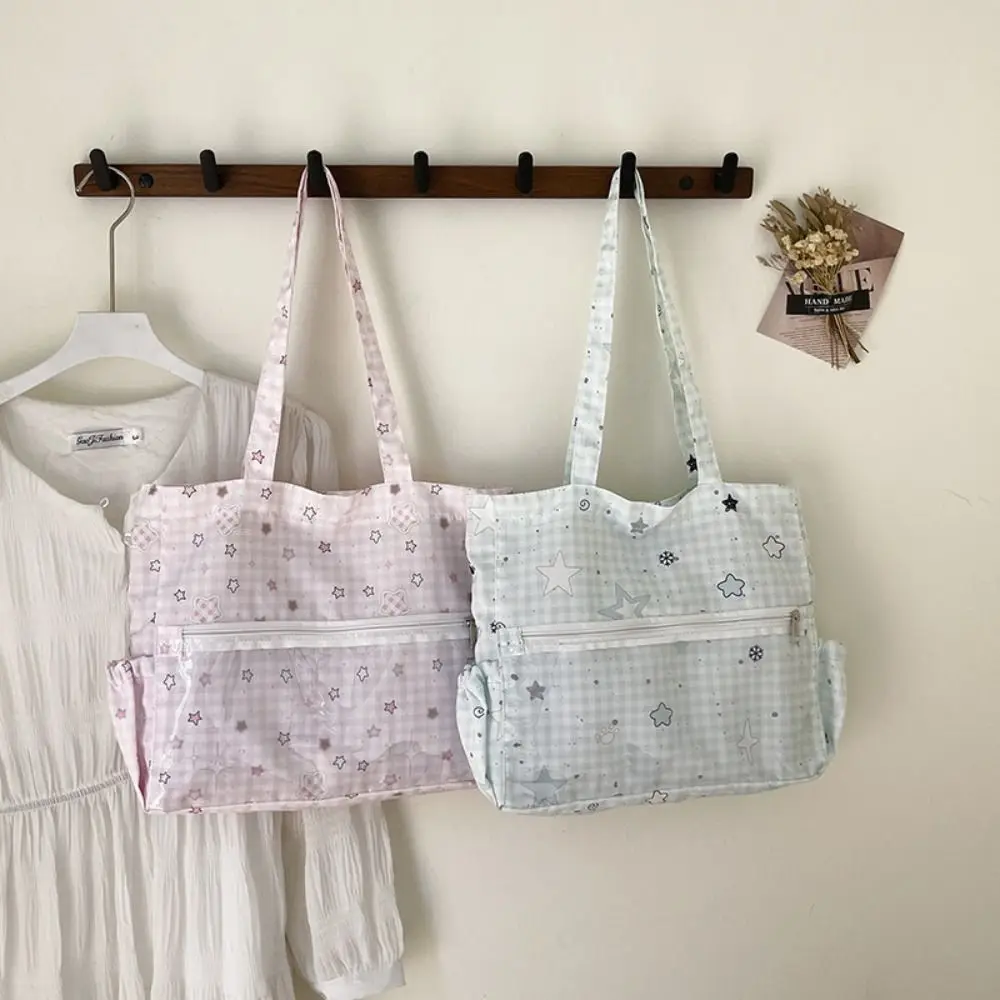 

Забавная сумка на молнии со звездами в горошек Itabag, корейский стиль, ткань быка, прозрачные сумки, кошелек в консервативном стиле, мужская сумка на плечо