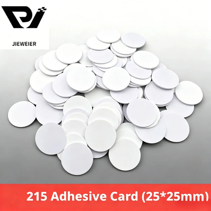 NFC Label NFC Sticker White NTAG 215 The Label Can Be Rewritable on a Round Coin NFC Adhesive-backed Tape