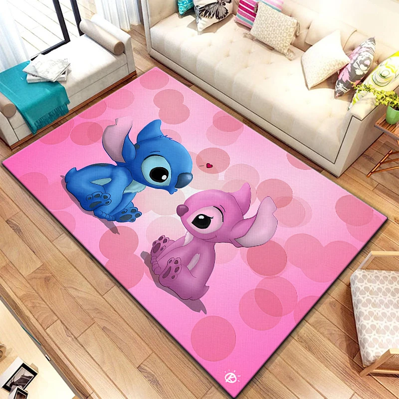 Star Stitch Rugs Fashion Printing Anime Carpets Cartoon Living Room Bedroom Large Area Soft Home Children\'s Room Floor Carpet