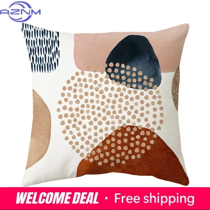 Home Decor Nordic Art Bouquet Print Pattern Cushion Cover Living Room Sofa Bedroom Throw Pillow Cover