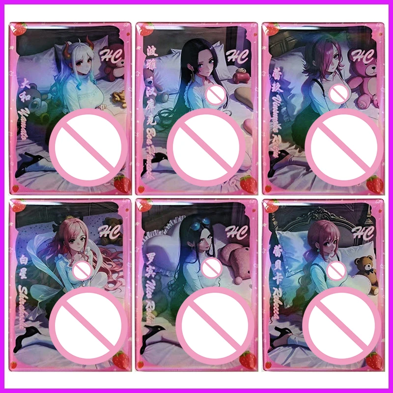 

Anime ONE PIECE Rare HC Resin Collectible Card Rebecca Vinsmoke Reiju Robin Hancock Shirahoshi Yamato Toys for Boy Birthday Gift