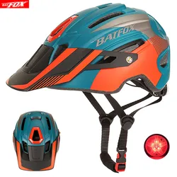 BATFOX bicycle helmets for men women MTB helmet cycling 2022 Integrally-molded orange mountain bike helmet light casco BAT FOX