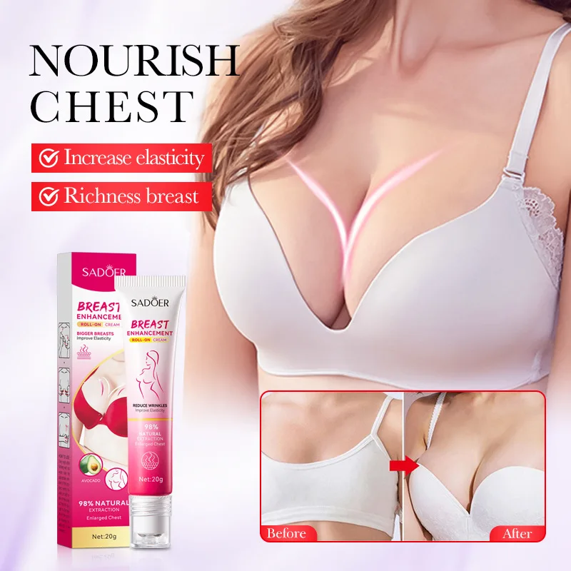 Breast Care Massage Cream Volumizing Roller Cream Chest Firming Volumizing Massage Treatment Rolling Bead Big Bust Cream