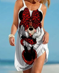 Abbigliamento di grandi dimensioni per le donne abiti taglie forti Seaside Disney abiti estivi da donna eleganti 2022 anni vestito moda donna