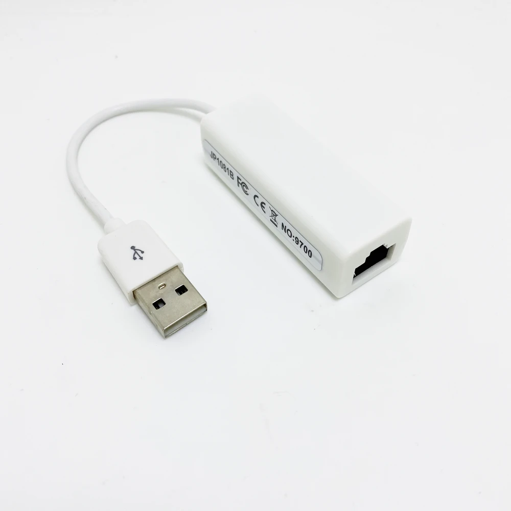 Adaptador de tarjeta de red con cable Lan Ethernet USB 2,0 a RJ45 portátil de supervelocidad para PC portátil adaptador LAN