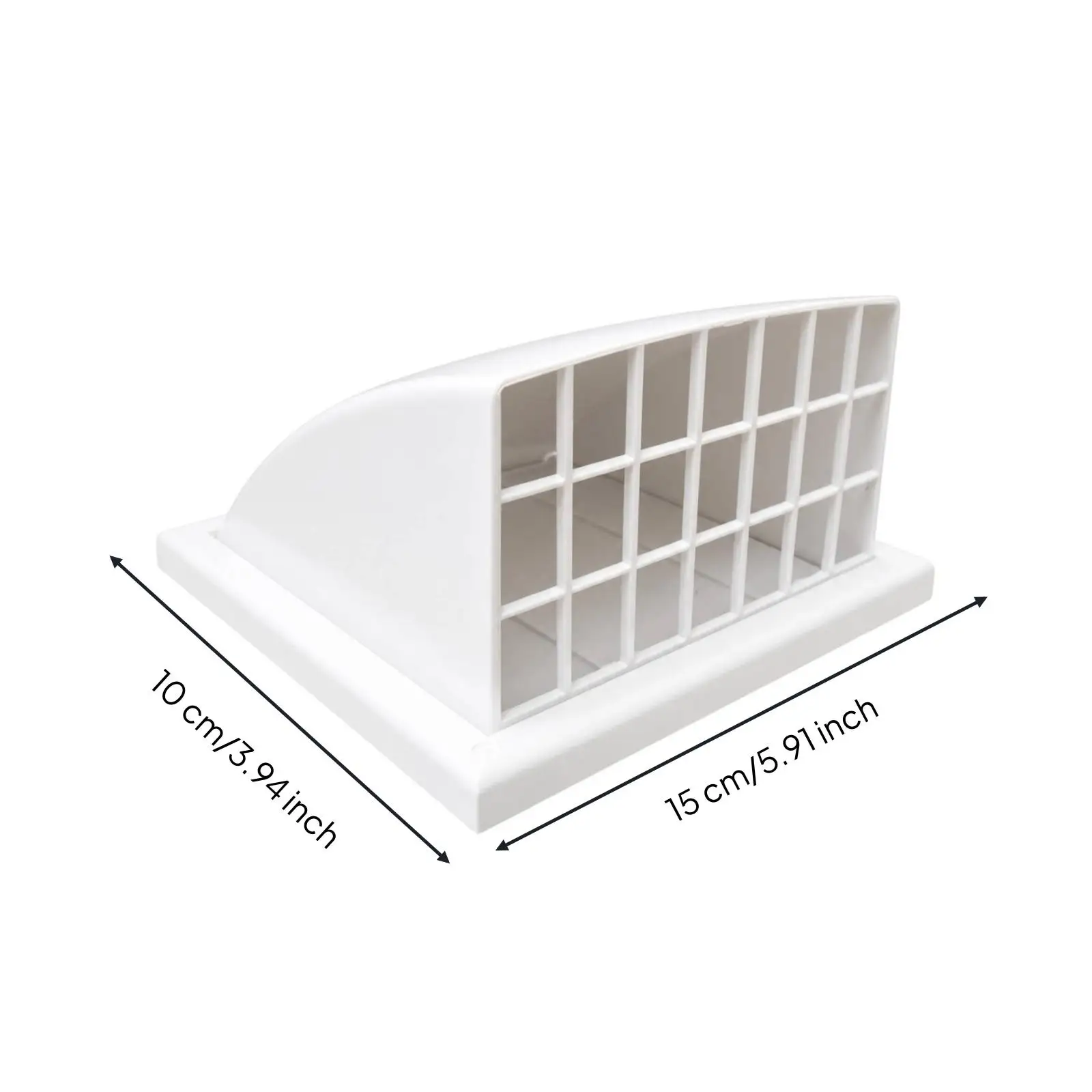 Durable PVC Ventilation Exhaust Vent with Sloped Cover for Outdoor Air Discharge