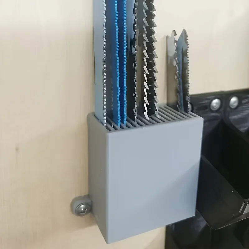 Kippsichere Kunststoff-Wandwerkzeugbox, Sägenblatt-Organizer Ideal für DIY-Handwerker & Heimwerkstatt-Zubehör – Detail 6