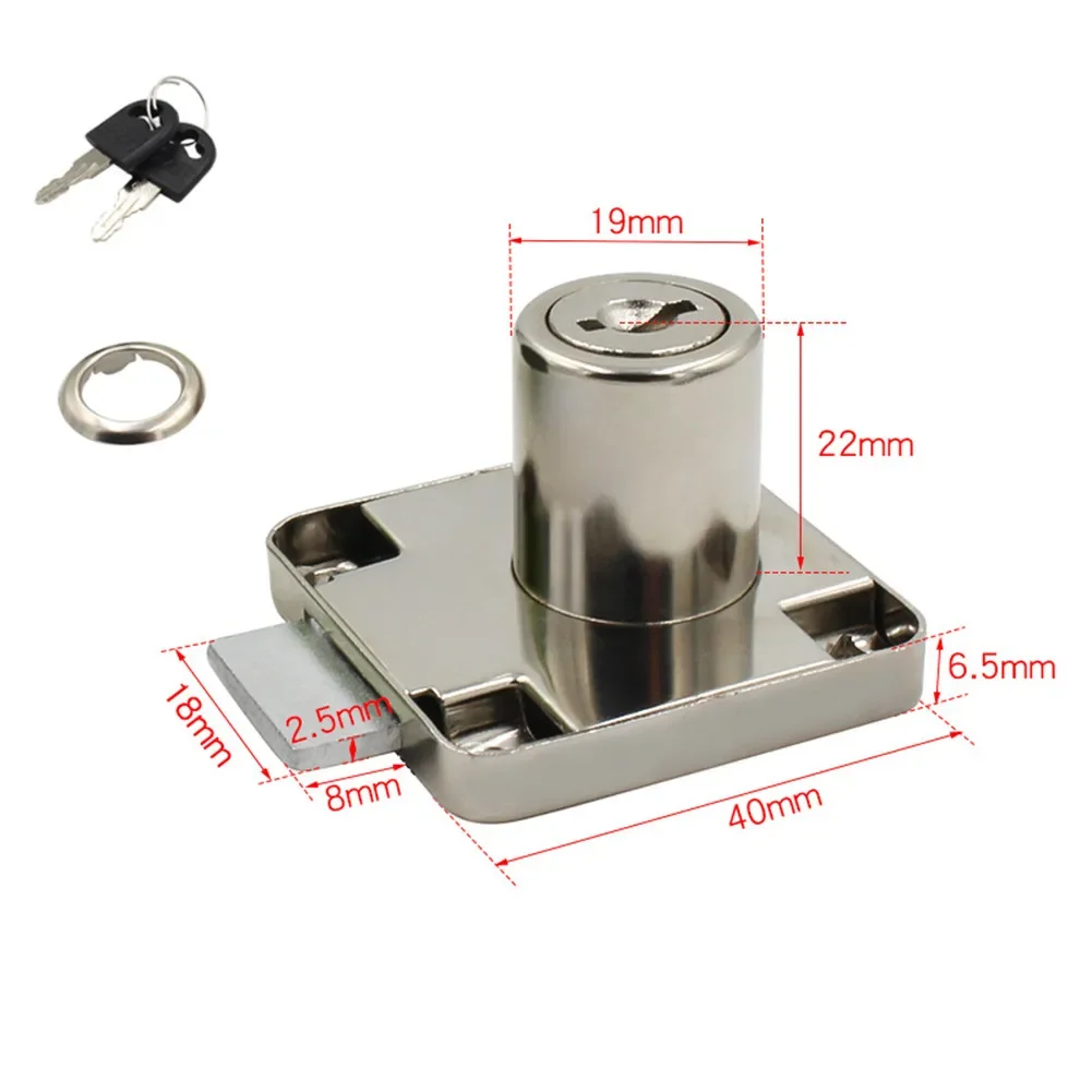 2 szt. Krzywka stalowa zamek do szuflady skrzynka pocztowa na szafka drzwi blokada do szafki 2 zamki 4Keys sprzęt meblowy