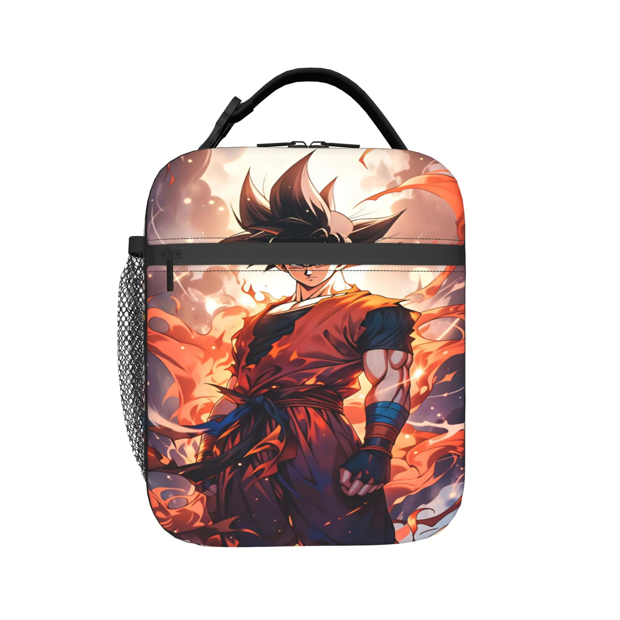 Son Goku Lunch Bag Dragons Balls School Lunch Box For Child Leisure Print Thermal Tote Handbags Waterproof Portable Cooler Bag