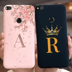 For Huawei P8 Lite 2017 Case Honor 8 Lite Luxury Couple Letters Cover Case For Huawei P9 Lite 2017 GR3 2017 Cover Fundas Bumper