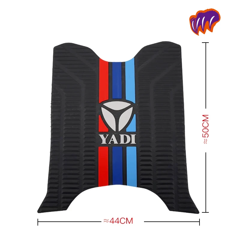 Scooter Motorcycle Mats pedal For Yadea  PRO PLAN T1 T5 T7 Rubber Foot Skid Pad Floor Mat Carpet