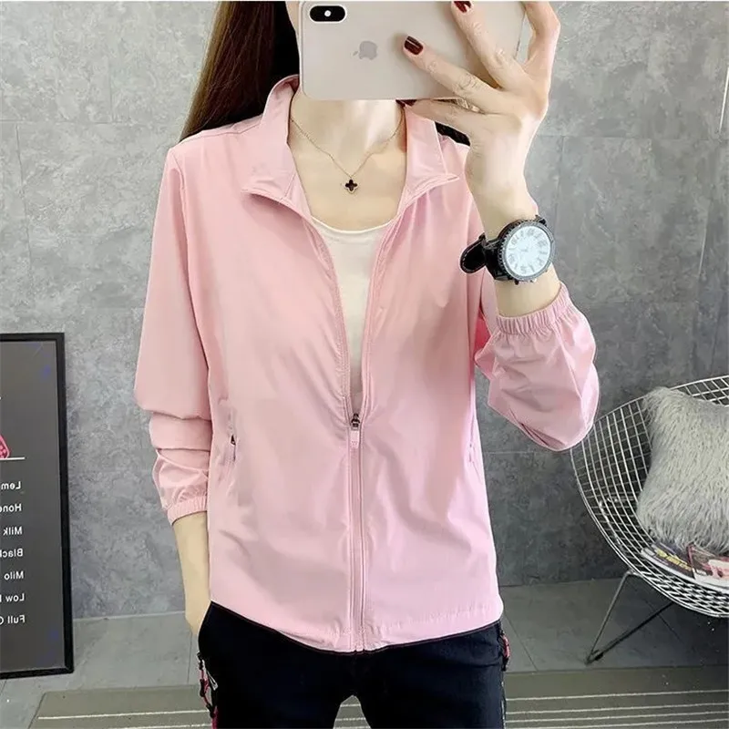 High End Sunscreen Clothing For Women 2024 New UV Protection Summer Women\'s Thin Coat Outdoor Breathable Sunscreen Casual Jacket