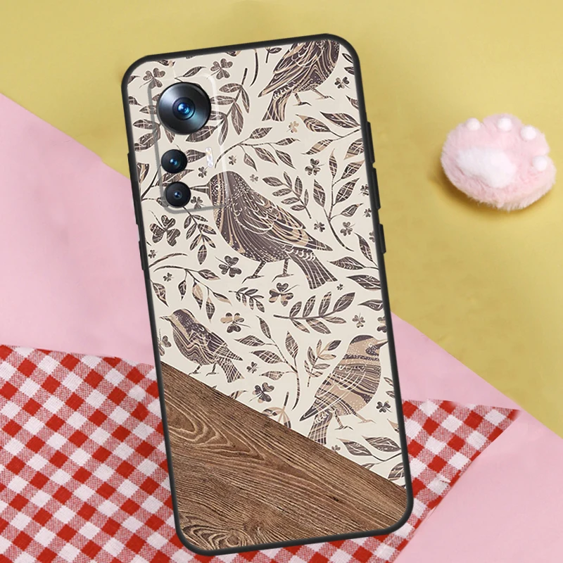 Boho Botanical Leaf Cow Cactus Case For Xiaomi 13 13T Pro 12T 11T 12 Lite 12X POCO X3 X5 Pro X4 F4 GT M5 M5s F3 F5 Funda