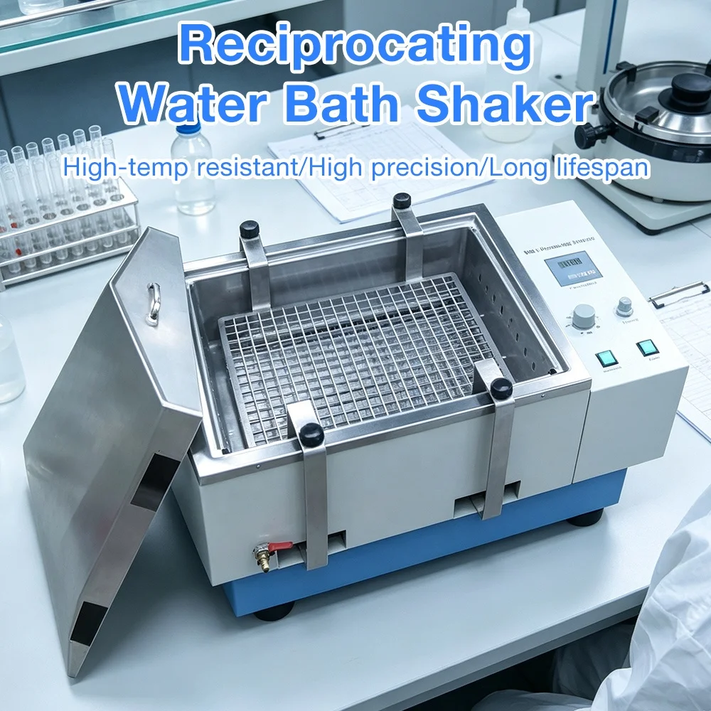 Manufacturer High Precision Shaker for Lab 40-280rpm High Temp Resistance Reciprocating Water Bath Shaker Laboratory Oscillator