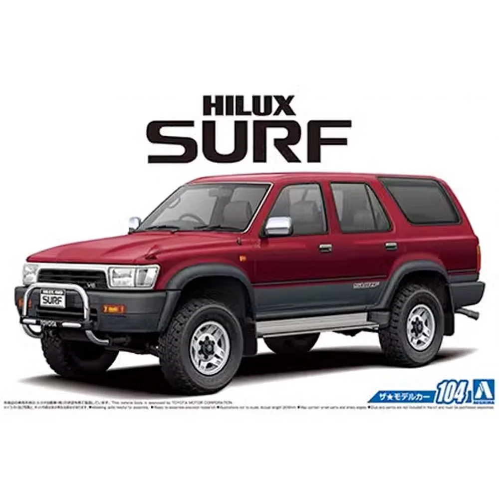 

Aoshima 05698 1/24 Scale VZN130G Hilux Surf SSR-X 91 Sport Utility Vehicle SUV Car Hobby Toy Plastic Model Building Kit