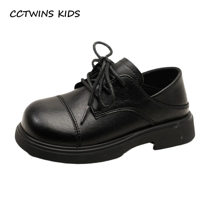 Kids Shoes Spring Autumn Toddler Girls Fashion Brand Dress School Shoes Boys British Black Flats Children Soft Sole Platform