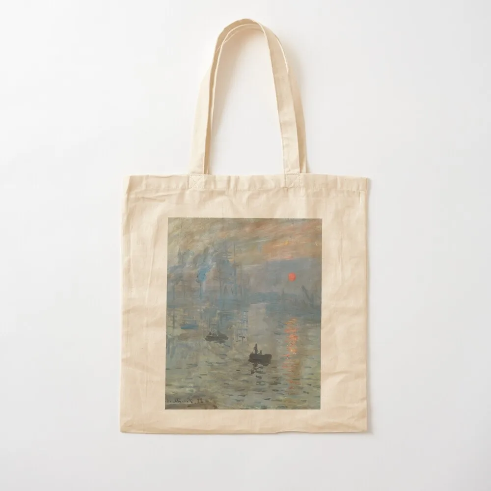 

Monet Impression Sunrise Fine Art Tote Bag Customizable tote custom shoping Canvas