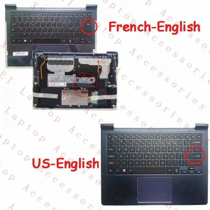 F Palmrest w/Keyboard for Samsung NP940X3G 930X3G 940X3K 940X3G 940X3F US/French
