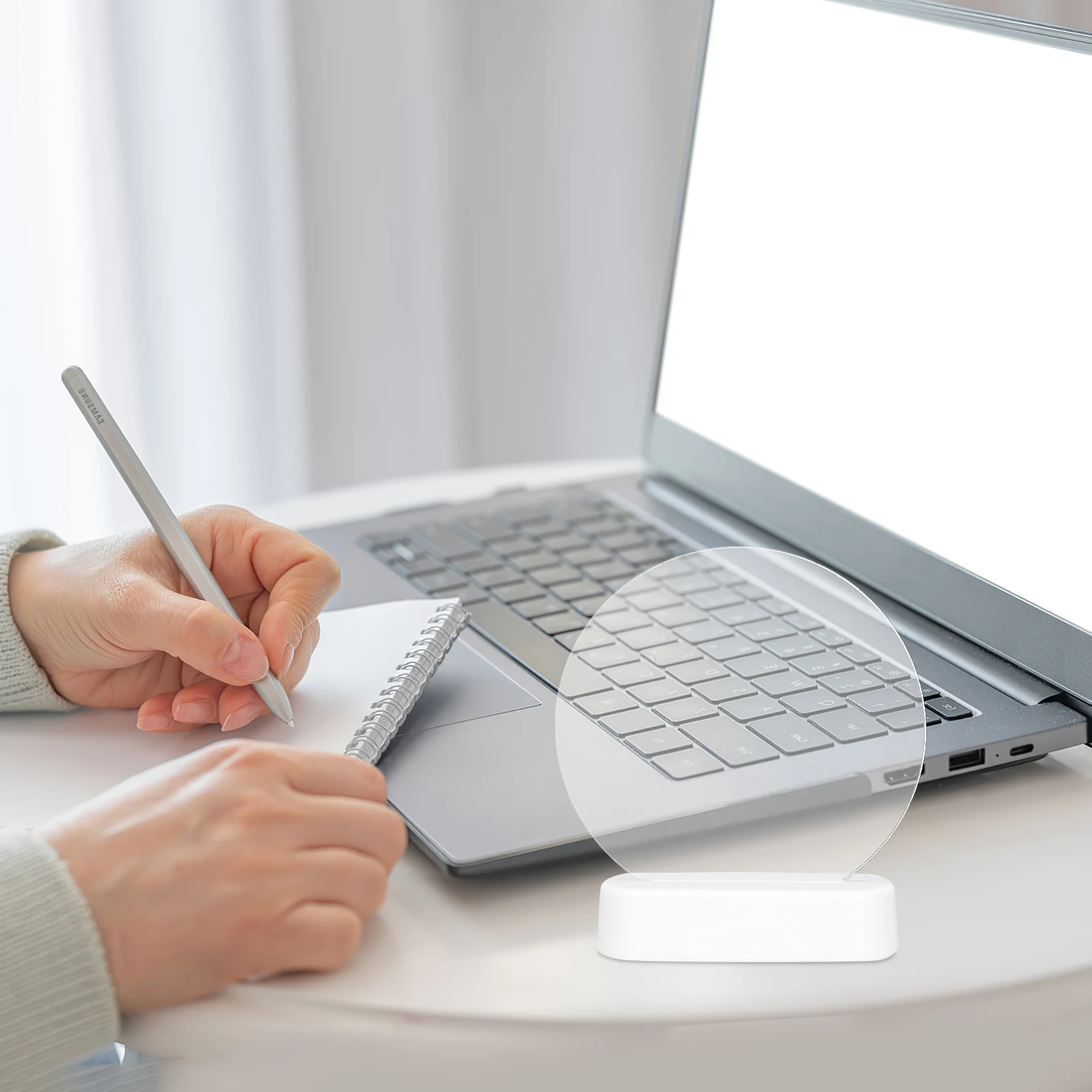 

10 Pcs Acrylic Board Lamp Led Base Diy Projects Clear Plastic Panel Piece Set Craft Sign