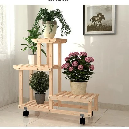 

Indoor Wooden Flower Display Stand Pot & Planter For Home Decor