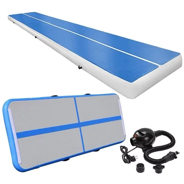 5M Inflatable Gymnastics Mattress Gym Tumble Airtrack Floor Tumbling Air Track with Electric Pump for Outdoor