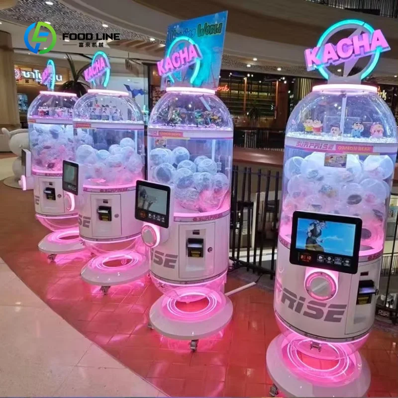 Customized Shopping Mall Twist Egg Game Capsule  Automatic Touch Screen Coin Operated Vending Machine