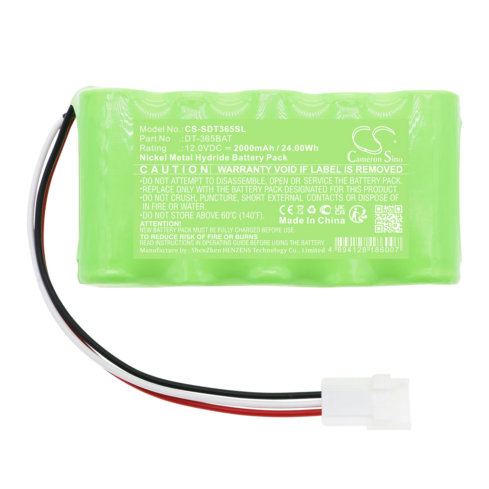 CS Replacement Battery For Shimpo DT-365 DT-365BAT 2000mAh / 24.00Wh Game Console