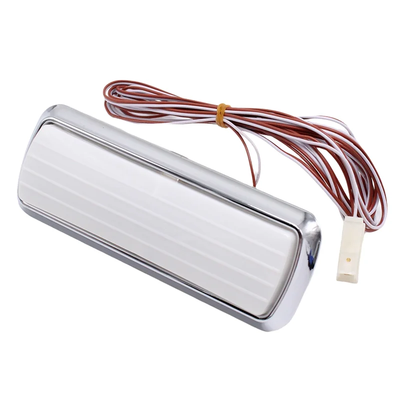Conjunto de Base cromada para camioneta, lente de luz de techo, cubierta de lámpara de techo para Chevy GMC Suburban Jimmy Blazer C/K 10 20 30 1960-1972-Boom