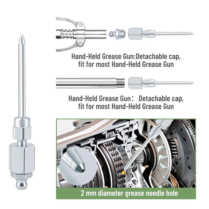 Grease Fittings and Tips for Injecting Grease Into Sealed CV Joints 90 Degree Joint Fitting Grease Injector Needle X37F