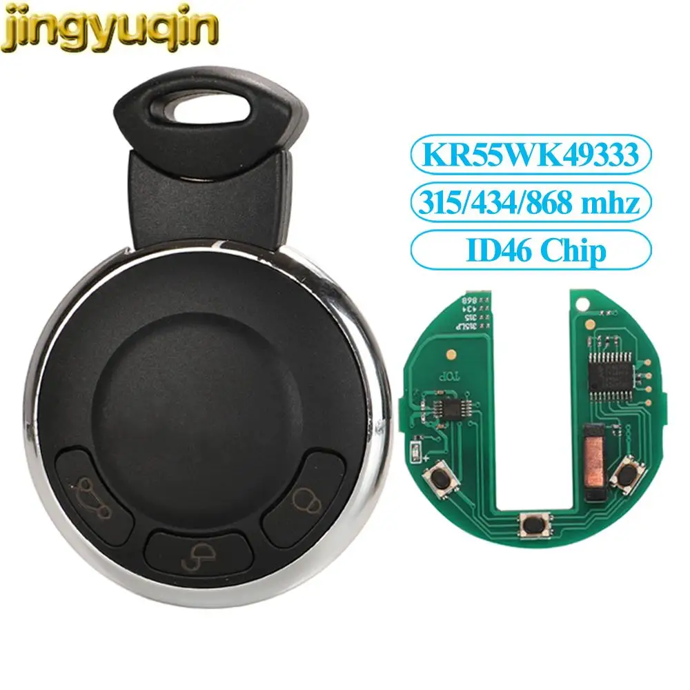 

Jingyuqin 5pcs Smart Remote Key KR55WK49333 PCF7953 ID46 Chip For BMW MINI COOPER S ONE D CLUBMAN COUNTRYMAN CABRIO