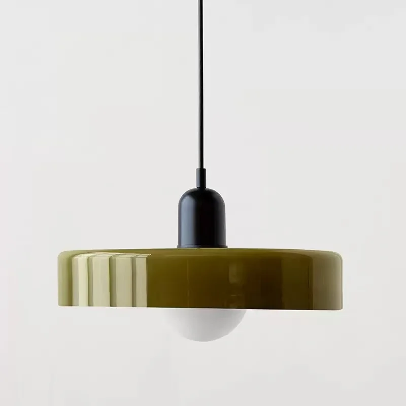 35 cm Nordic Retro Glazen Hanglampen Indoor E27 LED Kroonluchter Woonkamer Eetkamer Slaapkamer Keuken Decoratieve verlichting Groot