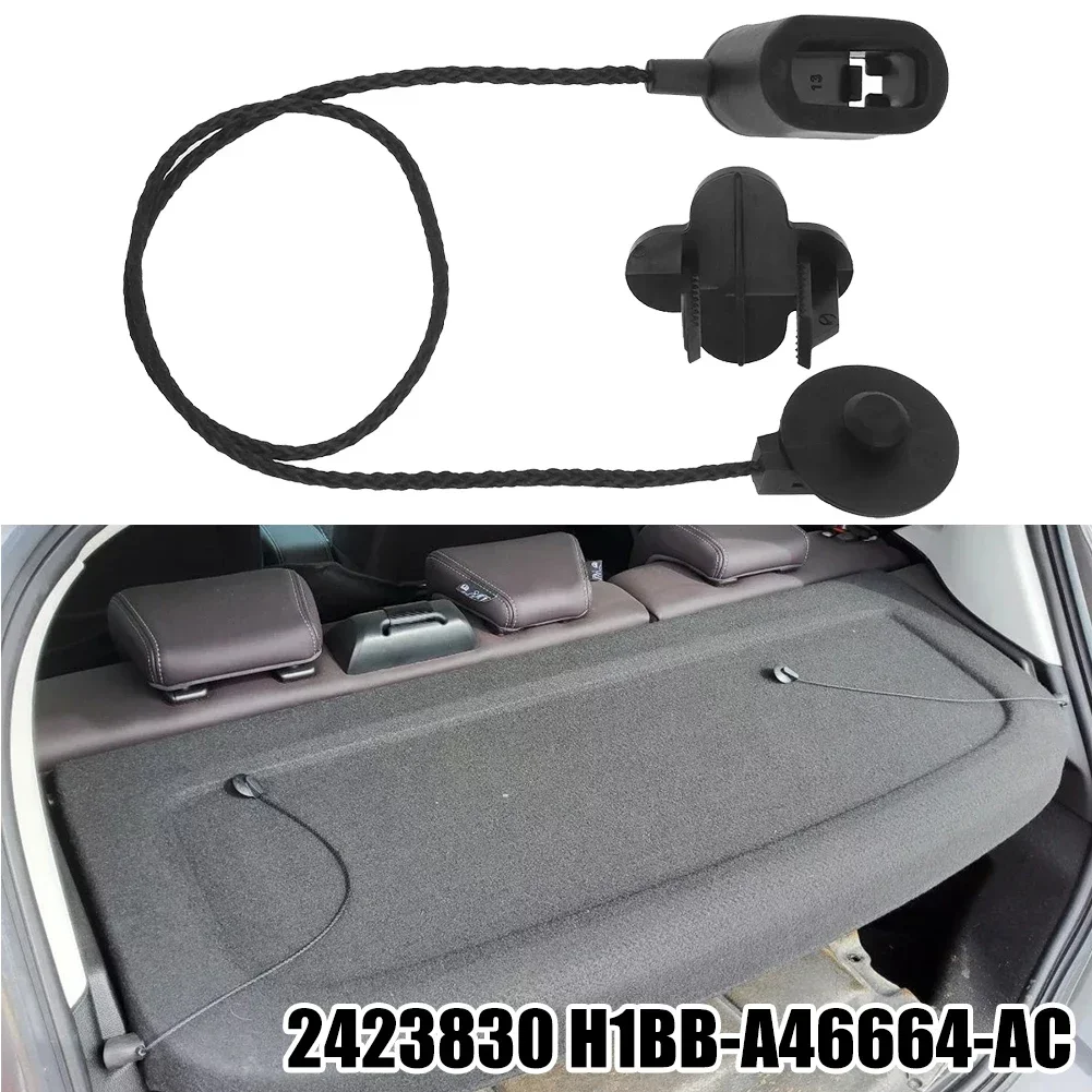 Parcel Luggage Shelf Cover String Door Hatchback Car Rear Tailgate Trunk Parcel Shelf Strap For Ford For Fiesta 2017-2023 242383