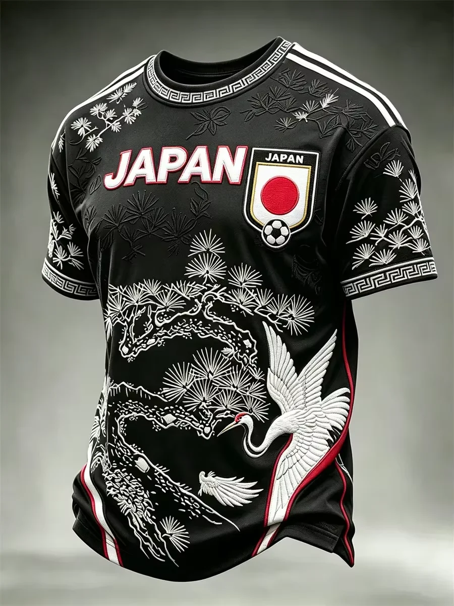 2026-27 Edition Japanese Fans Football Training T-Shirt - 3D Digital Printing - Comfortable and Breathable - Family Clothing Y2k