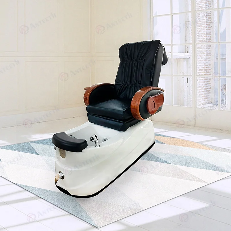 Anteeth Customize Pedicure Chair Nail Salon Furniture Foot Spa Chair Backrest with Massage Function Pedicure Chair