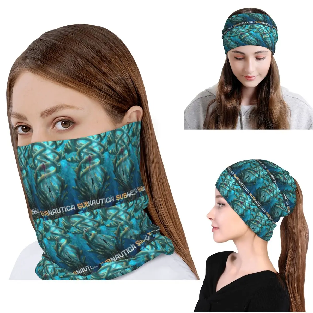 

Game Subnautica Below Zero Bandana Neck Gaiter Mask Scarf Multifunction Cycling Scarf Beanies Hat for Men Women Adult Breathable
