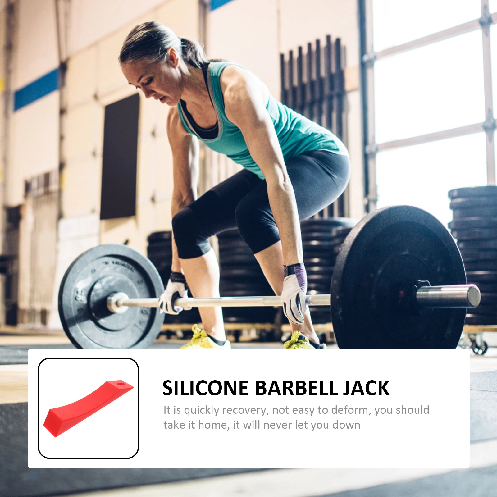 

1pc Silicone Barbell Pad High Elasticity Wear Resistant Cushion For Weightlifting Deadlifts Powerlifting Protection Mat Training
