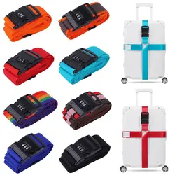 Luggage Buckle Strap Anti-theft Password Lock Packing Belt Luggage Strap Bundling Belt Packing Belt Cross Strap Suitcase Belts